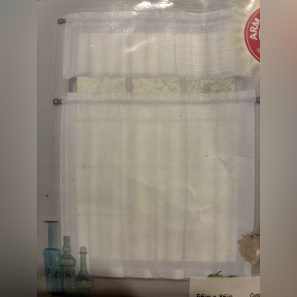 Elegant White Curtains with Decorative Header
